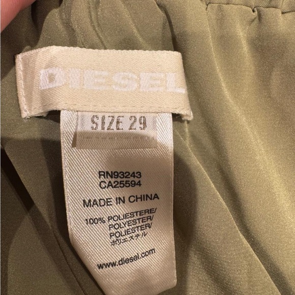 Diesel bohemian vintage A-Line Skirt with Leaf Pattern size 29 - Picture 3 of 3